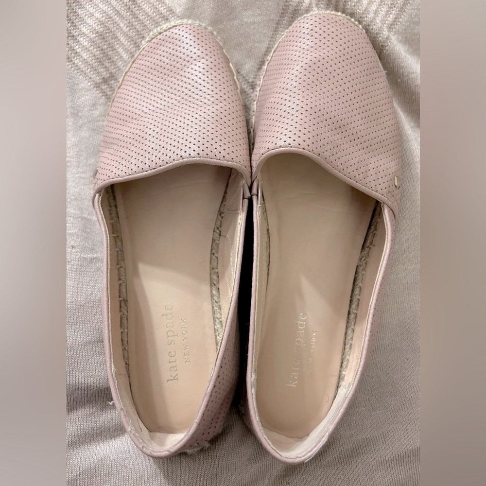 Kate Spade espadrilles leather flats in pink
